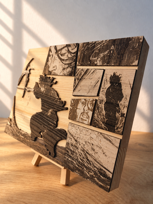Gravure sur bois Vagabond – Le mouvement de l’eau | Artisanal