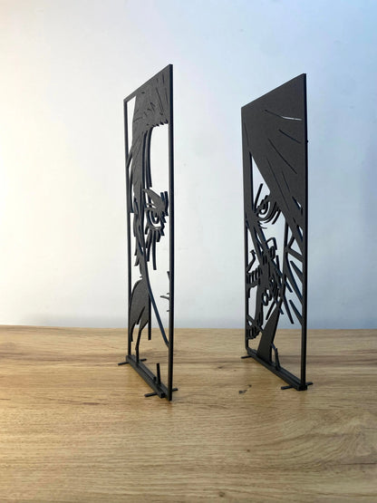 Créations minimalistes :  Eren Jäger et Titan Assaillant (SNK). - GMBT3D