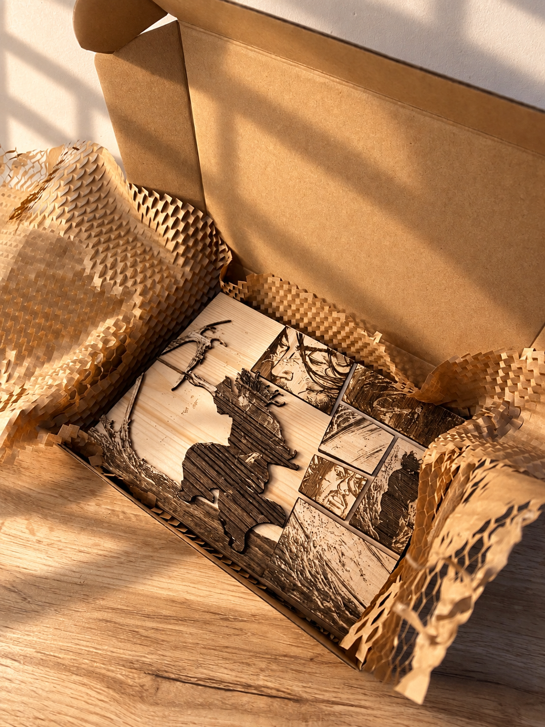 Gravure sur bois Vagabond – Le mouvement de l’eau | Artisanal