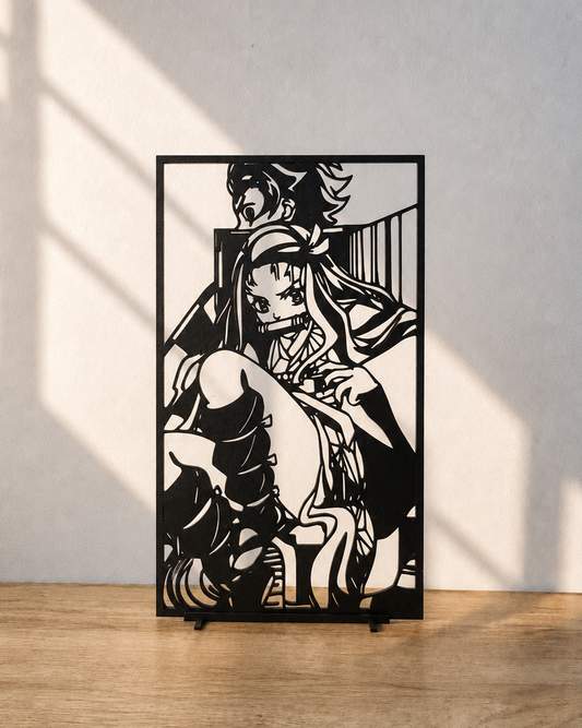 Décoration minimaliste : Nezuko et Tanjiro Kamado