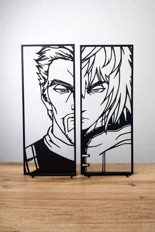 Duo de décorations Askeladd et Thorfinn (Vinland Saga) Ma boutique
