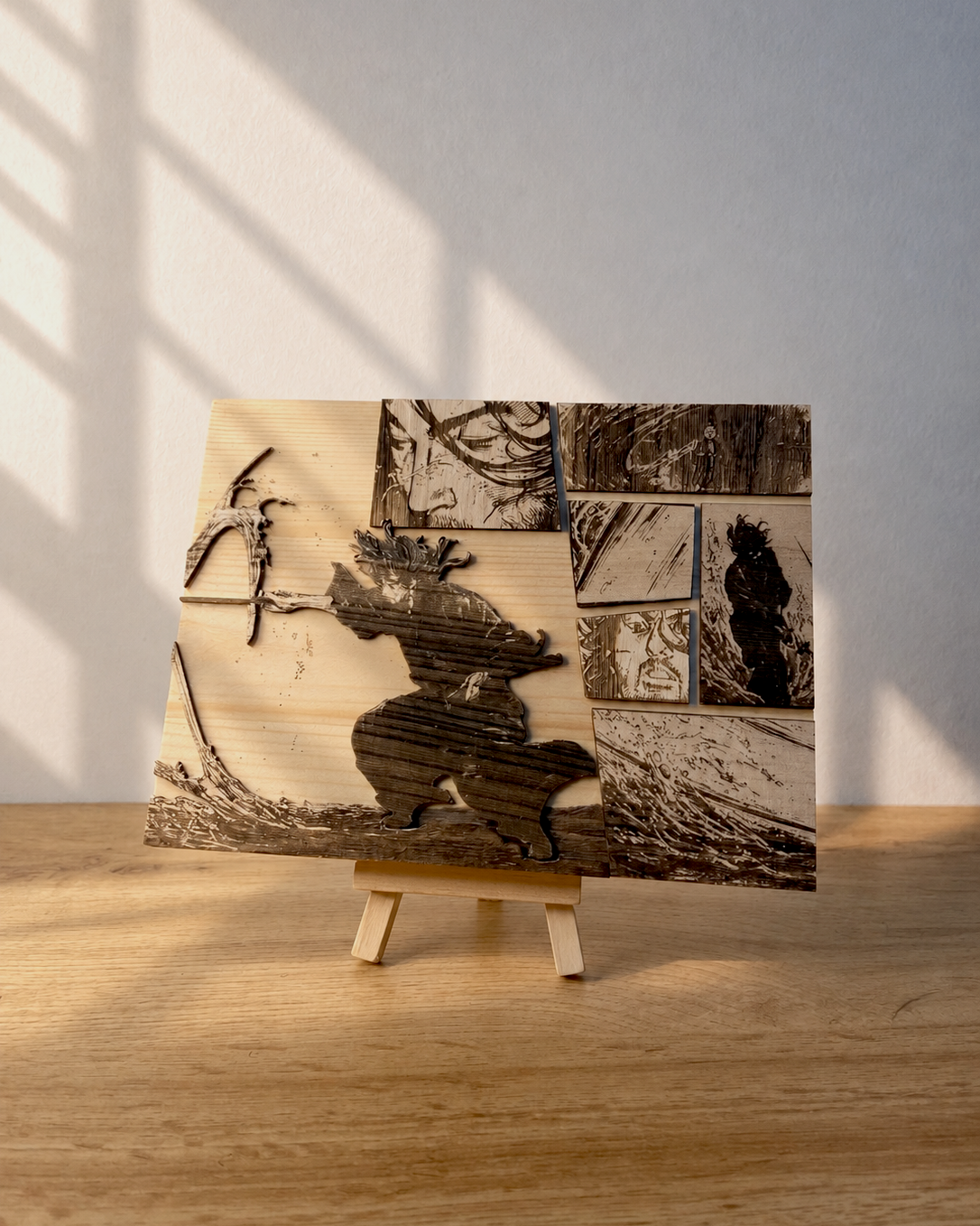 Gravure sur bois Vagabond – Le mouvement de l’eau | Artisanal