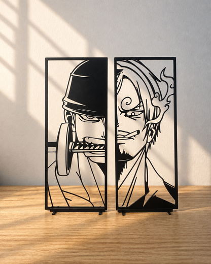 Décoration One Piece Zoro & Sanji – Déco Manga Anime – Idée Cadeau