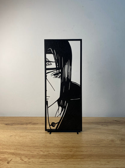 Duo de décorations Itachi et Sasuke Uchiha (Naruto) Bois et Traits