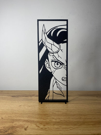 Duo de décorations Nezuko et Tanjiro Kamado (Demon Slayer) Bois et Traits