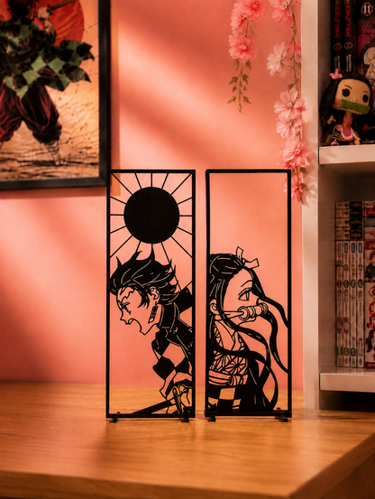 Duo de décorations Nezuko et Tanjiro (Demon Slayer)