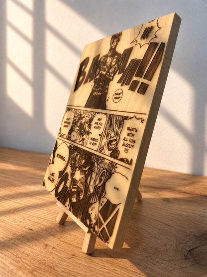 Gravure sur bois One Piece – Zoro « Nothing Happened » | Artisanal – Recto/Verso
