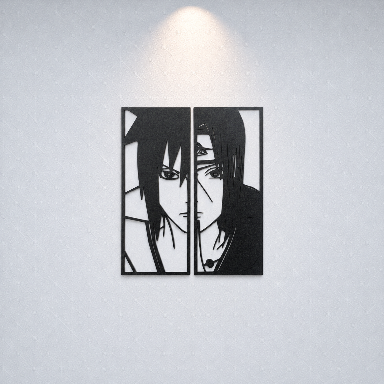 Duo de décorations Itachi et Sasuke Uchiha (Naruto)