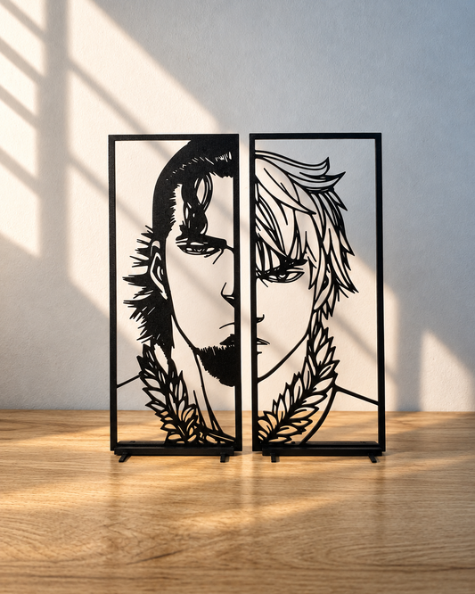 Décorations Thors et Thorfinn de Vinland Saga – Cadres Minimalistes Manga Animé