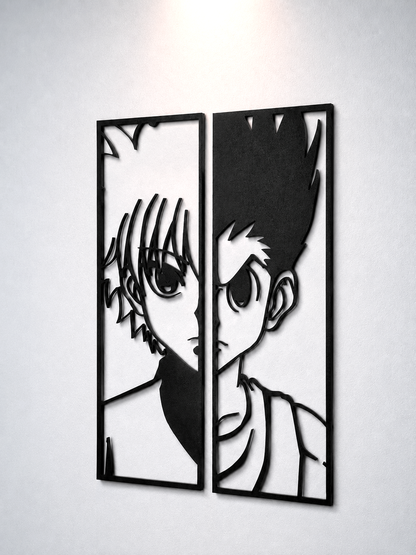 Duo de décorations Gon et Kirua (HunterxHunter)