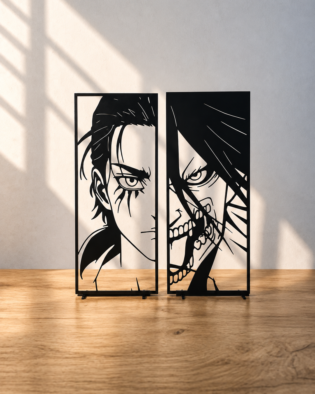 Duo de décorations Eren Jäger et Titan Assaillant SNK (l'Attaque des Titans)
