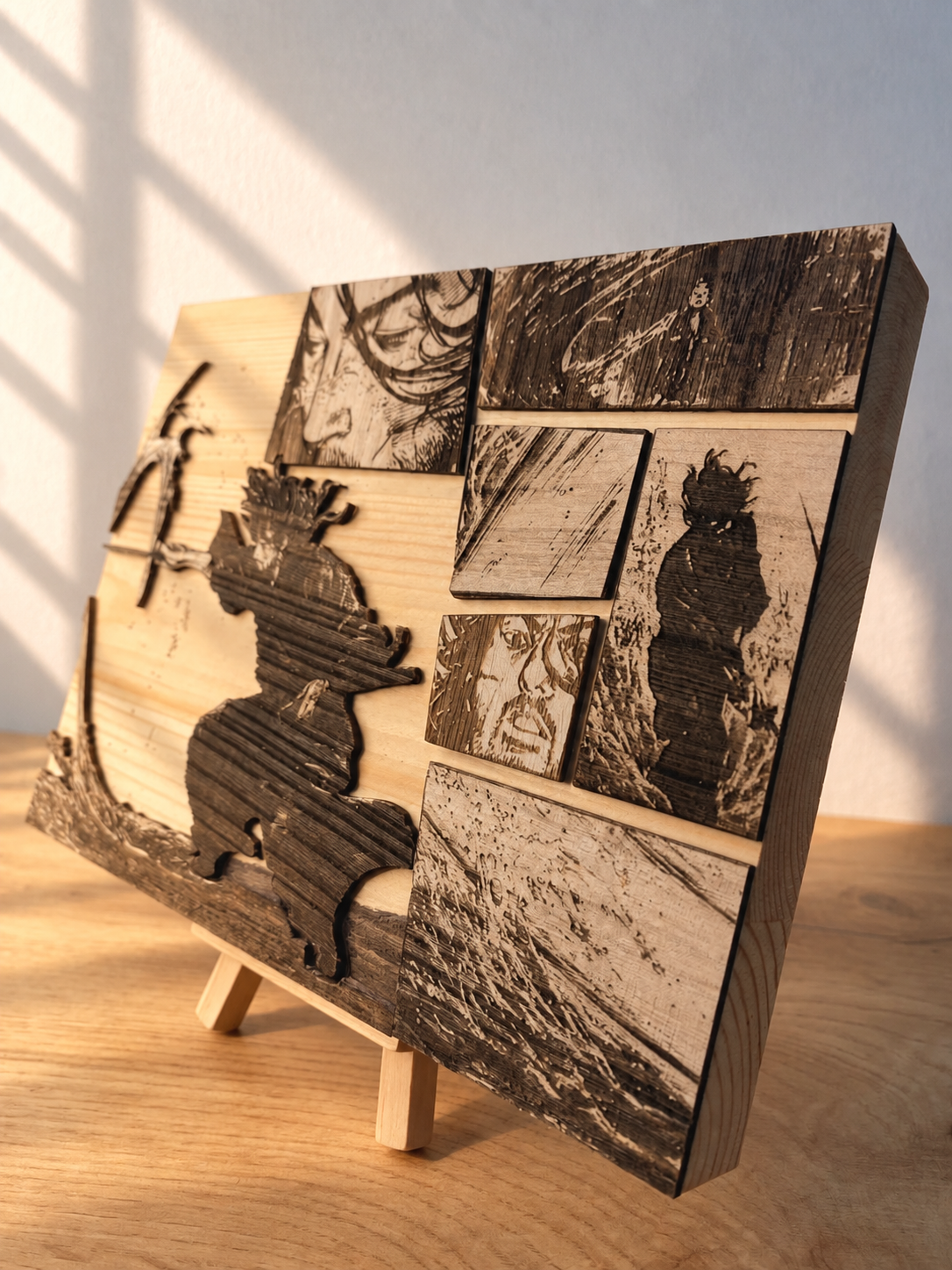 Gravure sur bois Vagabond – Le mouvement de l’eau | Artisanal