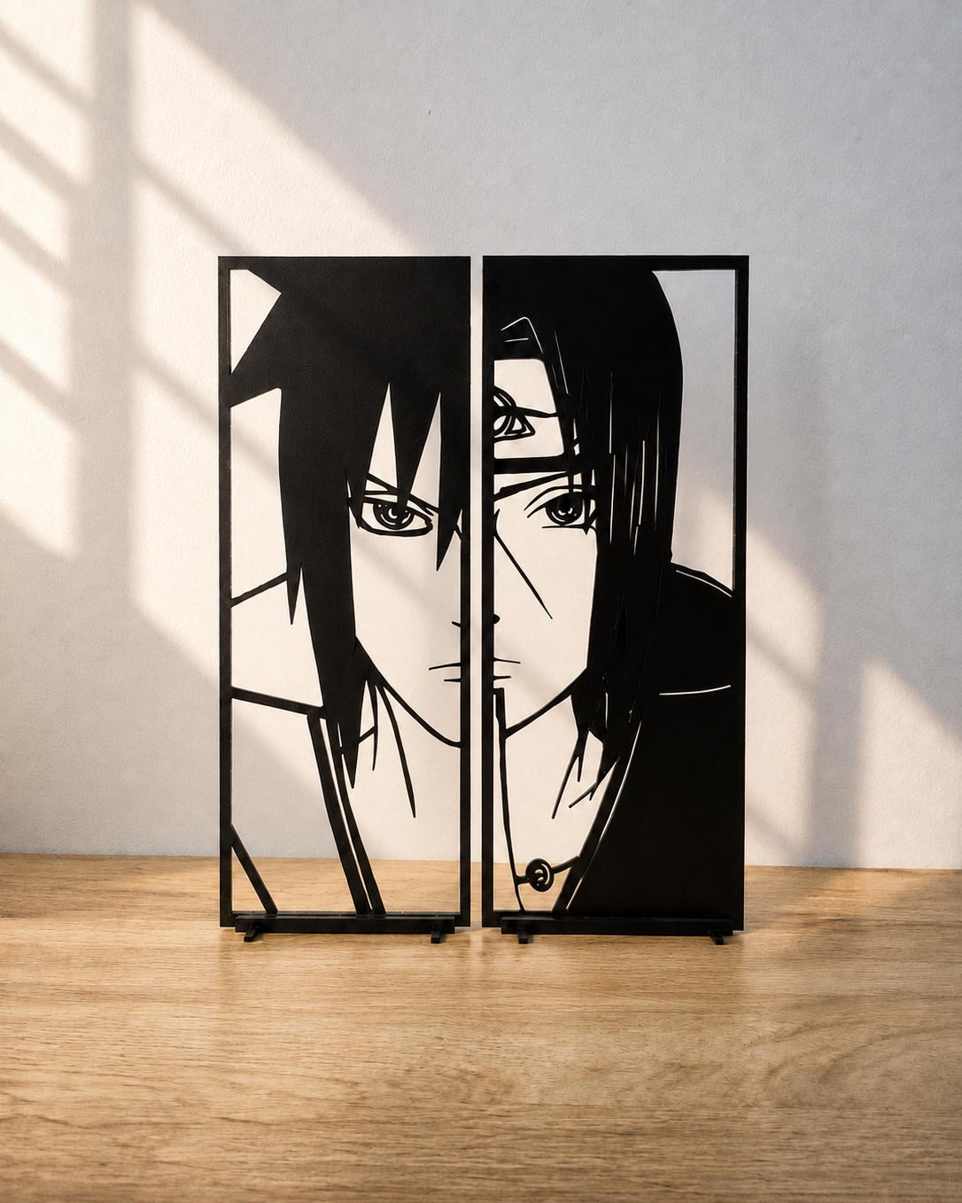 Duo de décorations Itachi et Sasuke Uchiha (Naruto)