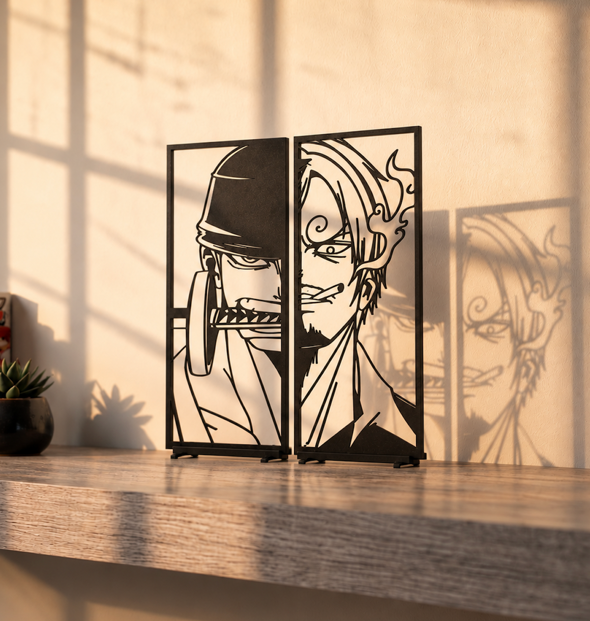 Décoration One Piece Zoro & Sanji – Déco Manga Anime – Idée Cadeau