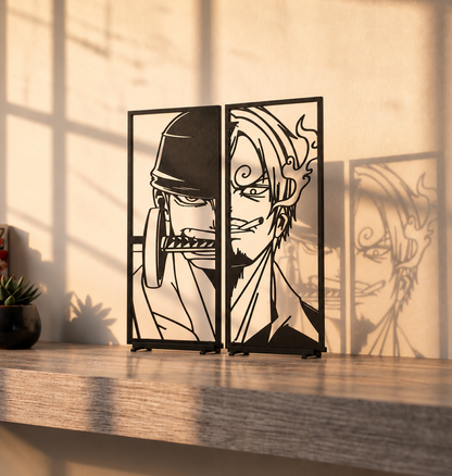 Décoration One Piece Zoro & Sanji – Déco Manga Anime – Idée Cadeau