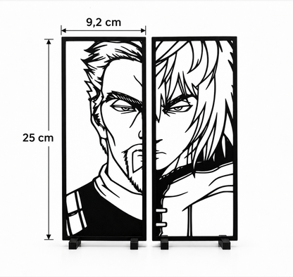 Duo de décorations Askeladd et Thorfinn (Vinland Saga)