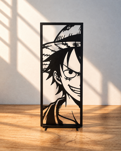 Luffy Ace One Piece Décoration – Cadre Manga 3D – Duo Luffy & Ace – Cadeau Anime – Déco Murale – Fan One Piece