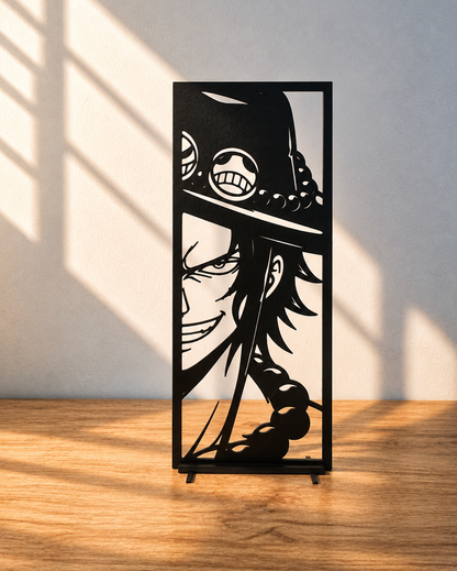 Luffy Ace One Piece Décoration – Cadre Manga 3D – Duo Luffy & Ace – Cadeau Anime – Déco Murale – Fan One Piece