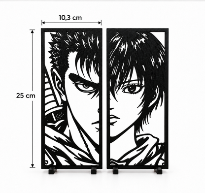 Décoration Berserk -  Guts et Casca