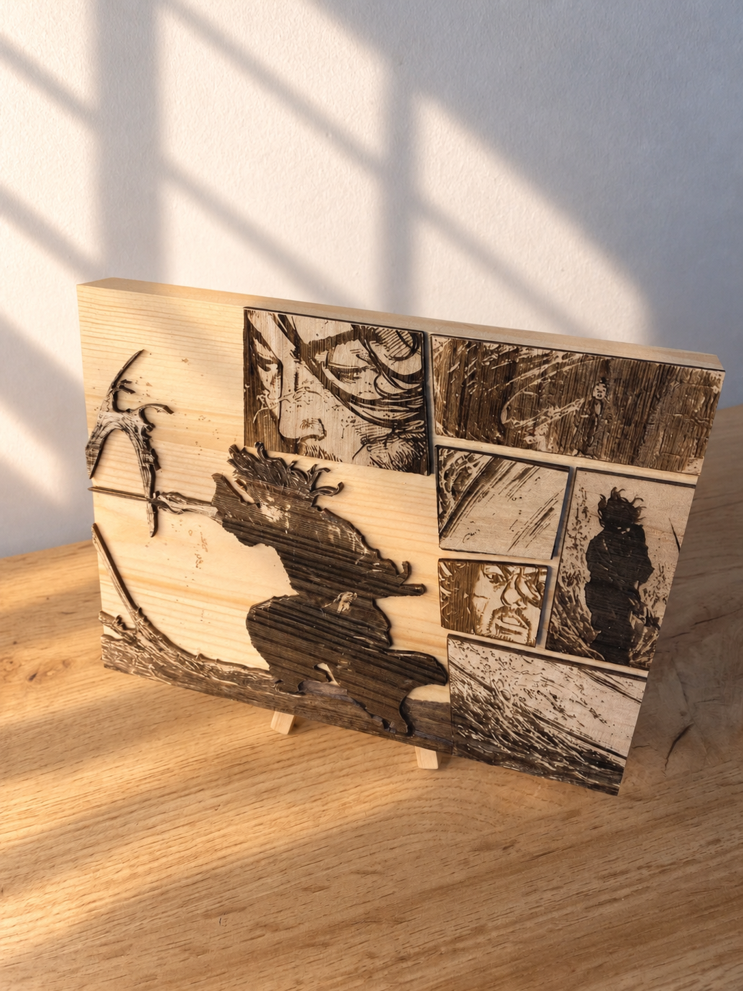 Gravure sur bois Vagabond – Le mouvement de l’eau | Artisanal