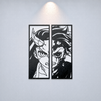 Duo de décorations Nezuko et Tanjiro Kamado (Demon Slayer)