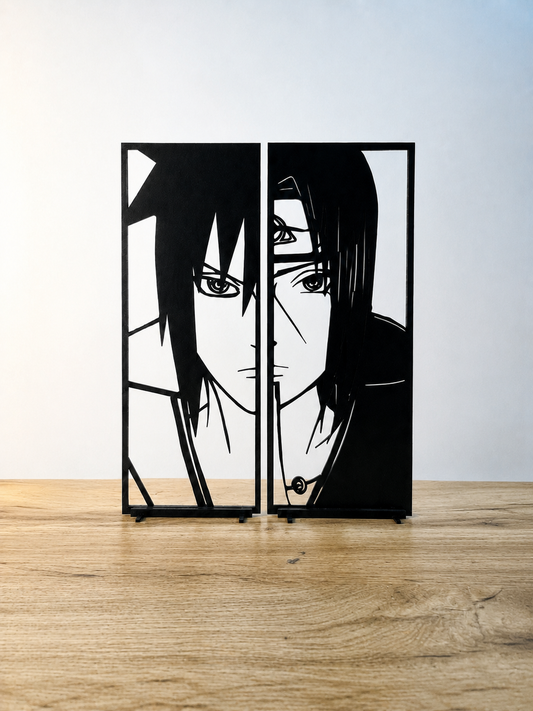 Duo de décorations Itachi et Sasuke Uchiha (Naruto)