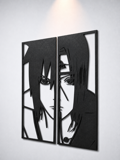 Duo de décorations Itachi et Sasuke Uchiha (Naruto)